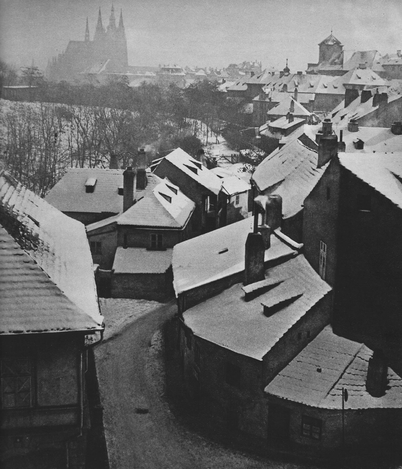 lostandfoundinprague:  Winter Prague by J.Marco, late 40’s, New World, Castle District 