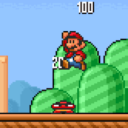 brotherbrain:  Super Mario All-Stars (SNES) Nintendo 1993.gif.comp: brotherbrain  Mario’s a fucking douchebag. That goomba was just minding his own business.