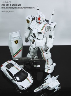 gunjap:  vicious’s PG 1/60 RX-78-2 Gundam Ver. Lamborghini Gallardo Tricolorehttp://www.gunjap.net/site/?p=324518
