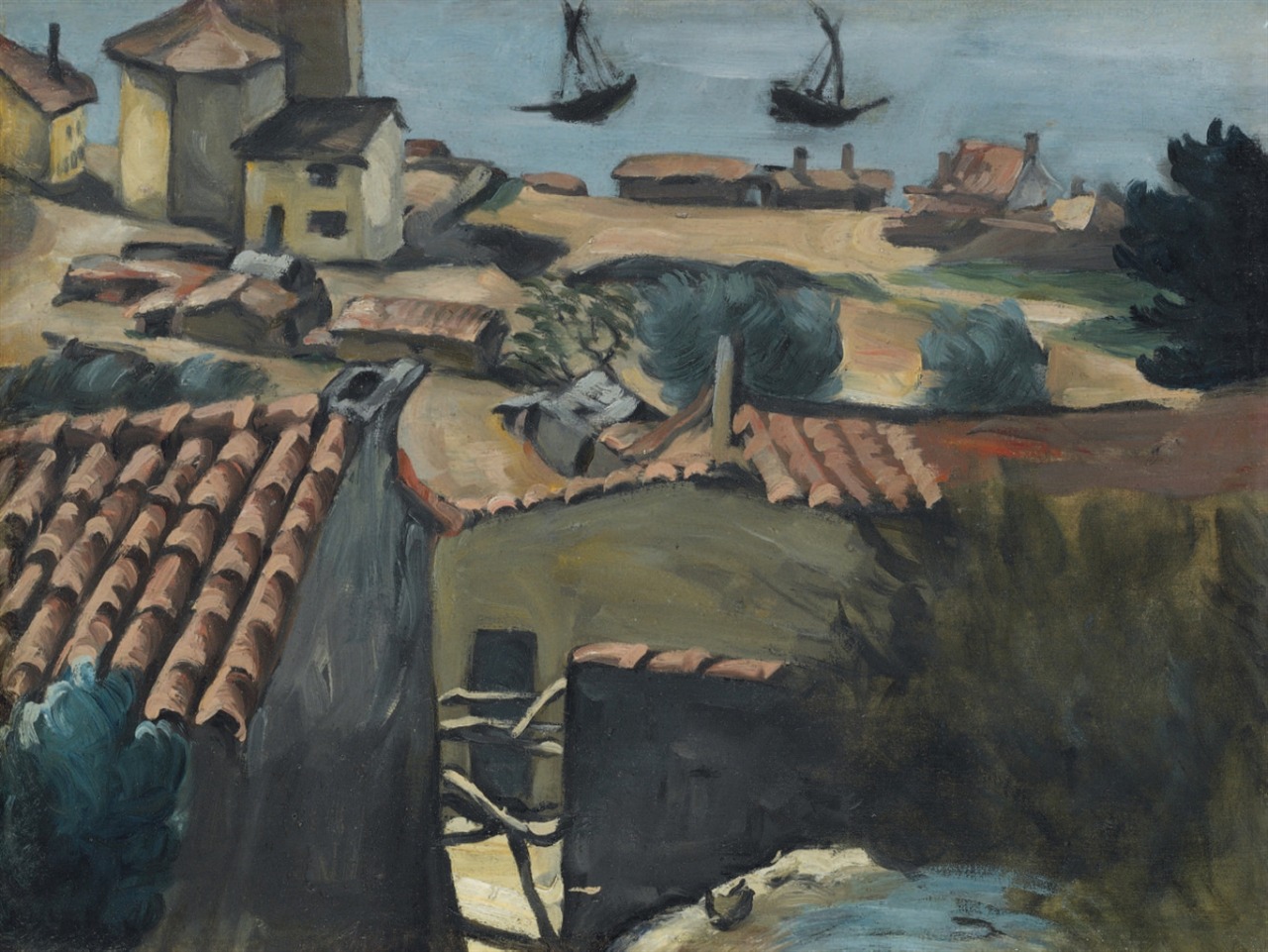 thunderstruck9:Paul Cézanne (French, 1839-1906), Le village des pêcheurs à l'Estaque