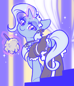 lewdhorses: dawnf1re: A maid Trixie ! Yummy.  c: