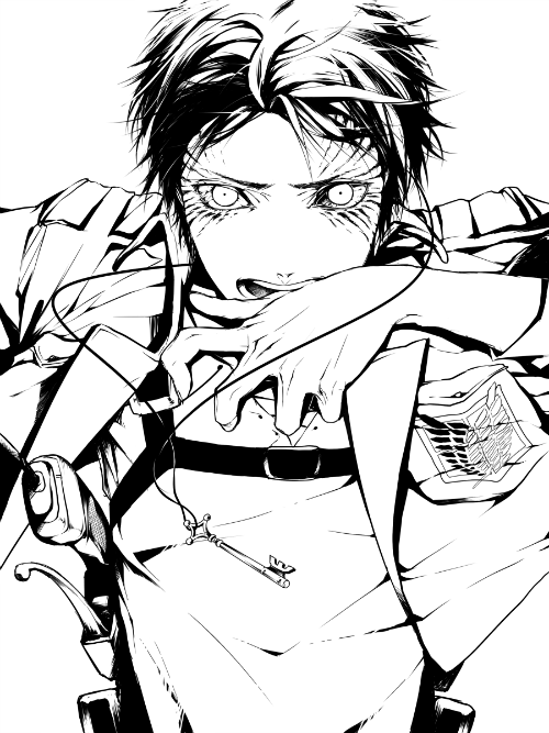 l-e-v-i-ackerman:  Source: 進撃絵線画集 | KAZU Please do not remove. 