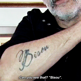 poezdameron:Jeffrey talking about his rescue dog Bisou.