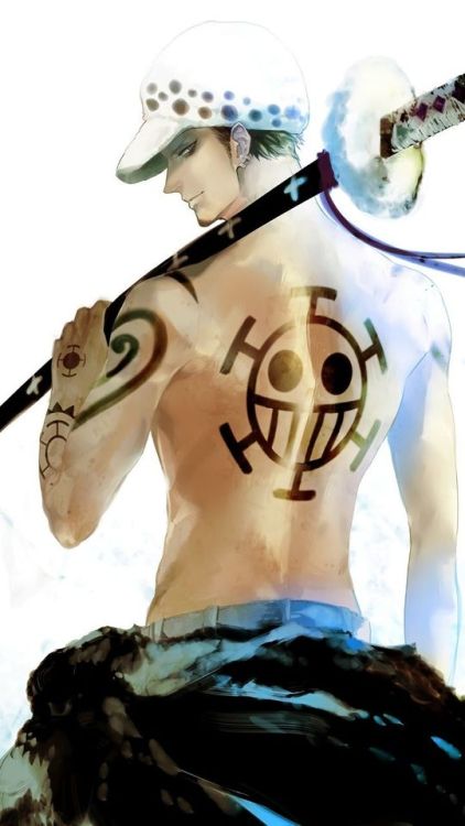 Artwork, Trafalgar D. Water Law, One Piece, big katana, 720x1280 wallpaper @wallpapersmug : 