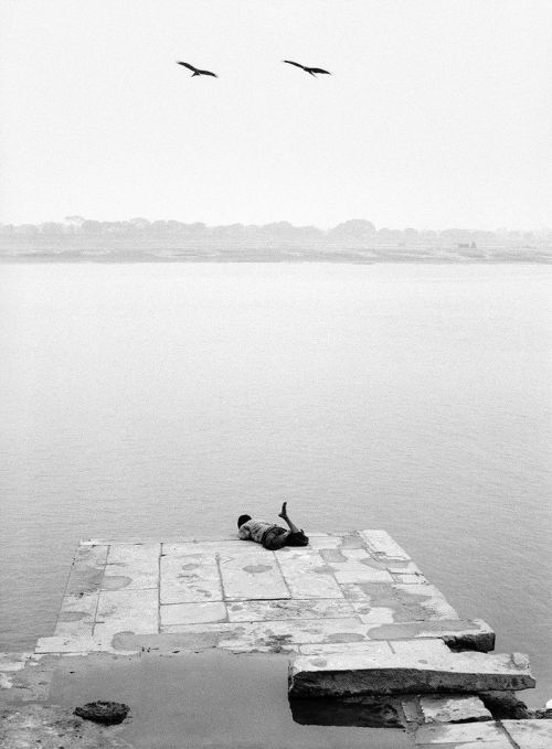 Man on Dock, Photo by Pentti Sammallahti, 1999