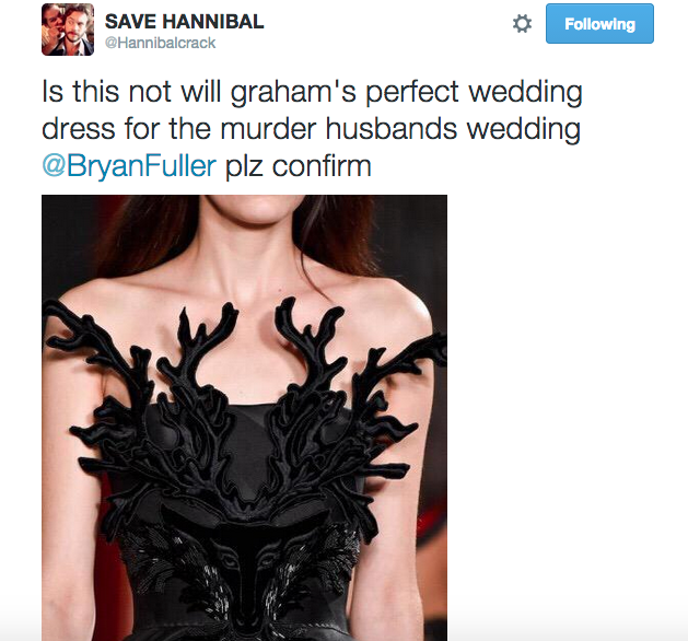 wendigoqueen-willgraham:   Bryan Fuller, making my dreams come true one step at a