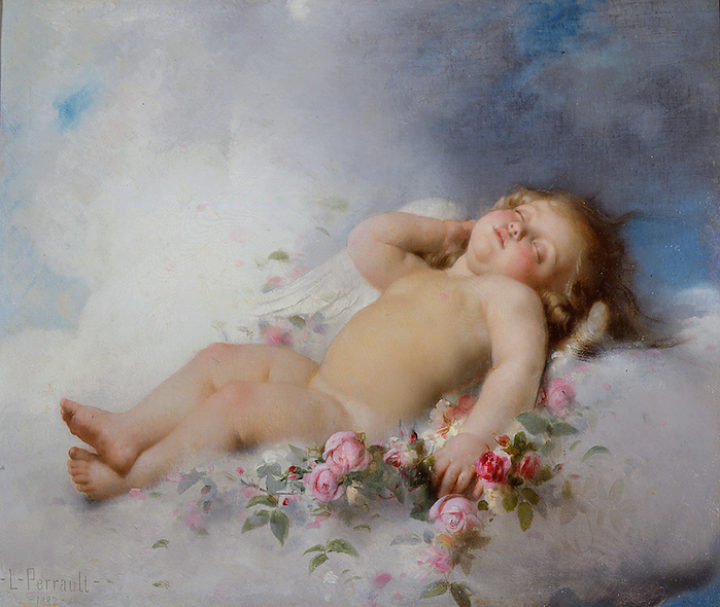 life-imitates-art-far-more:
“Léon Bazille Perrault (1832-1908)
“Sleeping Putto” (1882)
Oil on canvas
Academicism
”