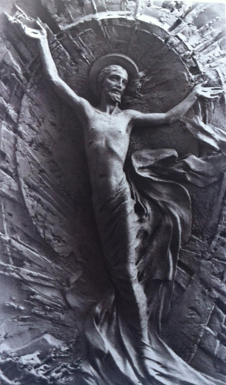 Uskrsnuće, reljef, gipsani odljev, Rim, 1987.(Resurrection, relief , plaster cast , Rome , in 1987.)