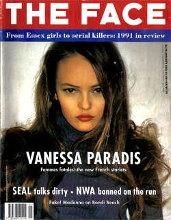 frackoviak:  Vanessa Paradis by Juergen TellerThe Face January 1992