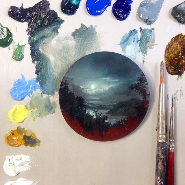 wordsnquotes:  Stunning Miniature Landscape Paintings by Dina Brodsky Dina Brodsky’s (previously