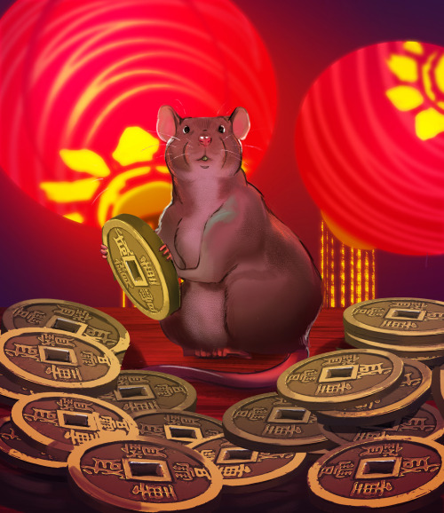 twiggymcbones: Happy Chinese New Year to my fellow rats!  The internet assures me that we are: 