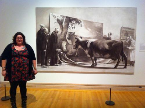 fats:  brooklynboobala:  brooklynboobala:  Moo cows at the museum. I feel a strong affinity to moo cows cuz that’s what I got called my whole life. <3 <3 <3  Perhaps my most favorite photo of my fat ass to date. <3  I love this a lot <3 