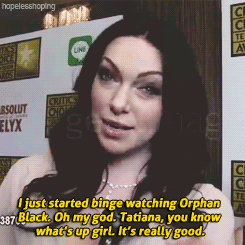 hopelesshoping:  Laura talking about my favorite show (x) Tatiana talking about my