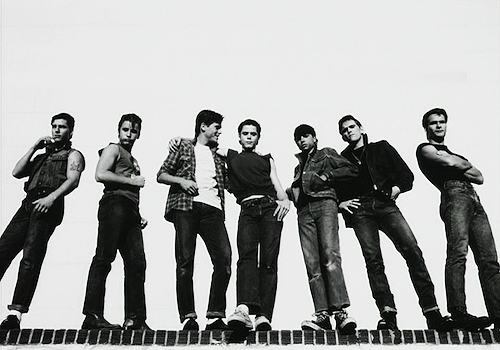 andyswarhol:  The cast of The Outsiders, 1983. 
