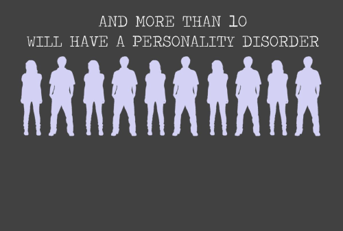 5extacy:ilneverletyoustealmycoffin: byebyebriar:  thechildofburningtime:  americaninfographic:  Mental Disorders  This makes me happy with the awareness.  84. 84 people out of 100 have mental health issues in America. You are not alone, we are not freak