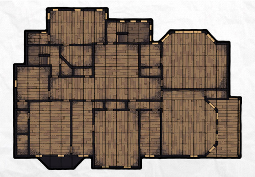 2minutetabletop:  Aha! The Haunted Mansion RPG battle map at long last!Do bring your magical weapons, adventurers. There are haunted furnishings coming soon. ;)Download it (for free) here:🡒 https://2minutetabletop.com/haunted-mansion-manor-map/