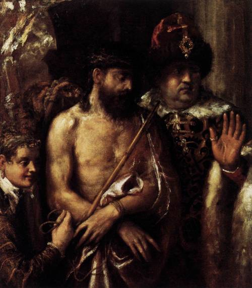 artist-titian: Mocking of Christ, 1575, TitianMedium: oil,canvashttps://www.wikiart.org/en/titian/mo