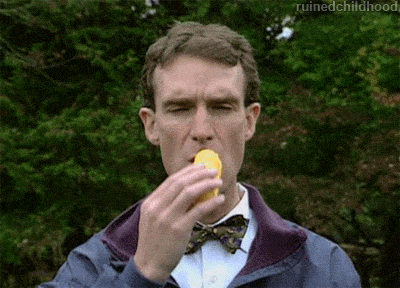 ruinedchildhood:Here’s a gif of Bill Nye eating a twinkie.