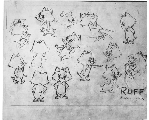 A couple of random Hanna-Barbera model sheets that don’t really fit anywhere else: Ruff &a