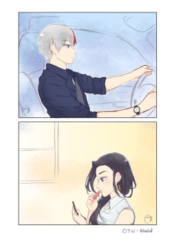 kopidesu:Todomomo au. Inspired from Khalid’s new song OTW lol Rusty background i know it Sorry for being inactive in such a long time, ‘ve been so busy at school bzz Will try to post more often since school’s over yeah