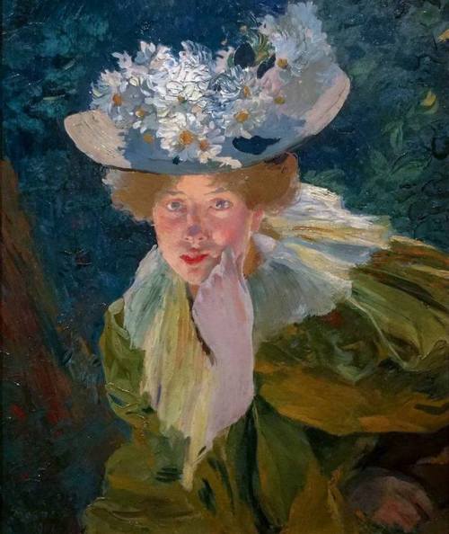 spoutziki-art:Le chapeau de paille by Paul Albert Besnard - circa 1890-1899