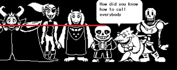 Height of the monsters: Proof that Sans isn’t short, and the monsters are freaking