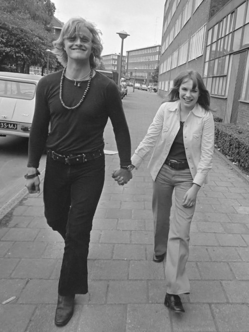 Rutger Hauer and Monique van de Ven during the shooting of Paul Verhoeven’s Turkish Delight (1973)