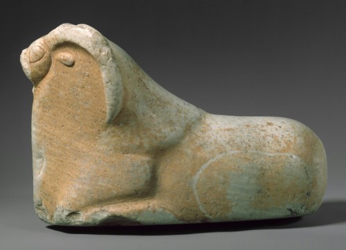 Recumbent mouflon Period: Mature Harappan Date: ca. 2600–1900 B.C. (A mouflon is a w