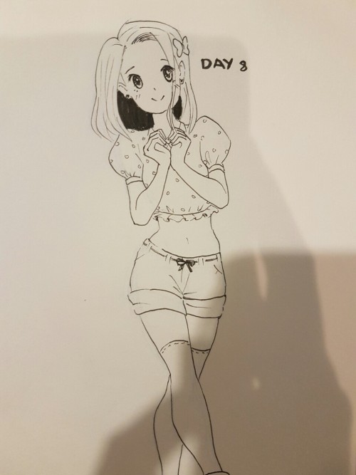 Day 8 Inktober! Just a girl that loves you