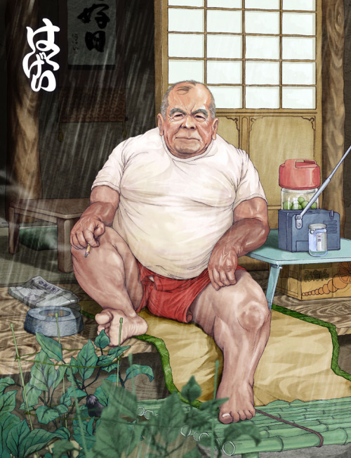 wrinkleshop: die-zaemon-no-jo-suketaro:fundoshioyaji: 独特の世界のイラストですね。 エロさが　半端でない!! 好きです!! 雑誌で云う豊満がイ