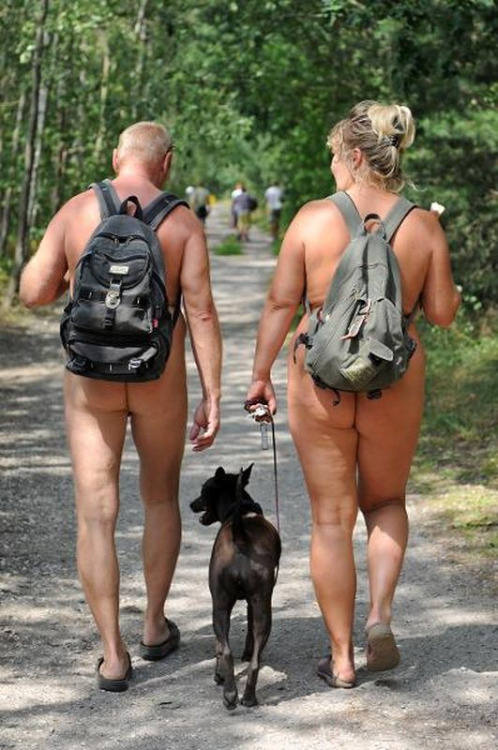 cloptzone: naturistforreal:  A nudist’s dog is always welcome to tag along with them, no matte