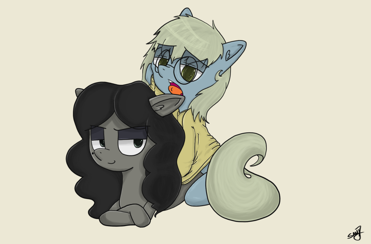 sand9k:  mcsweezy‘s two oc’s, Nikita and Marie.Did a thing cause I felt like