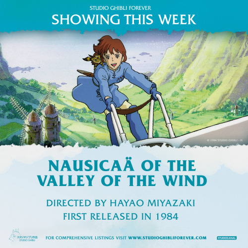 Don’t miss Hayao Miyazaki’s influential Nausicaä of the Valley of the Wind, the film tha