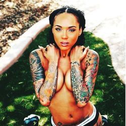 blackgirlsinked:  @tattoobetty1  #dopeink