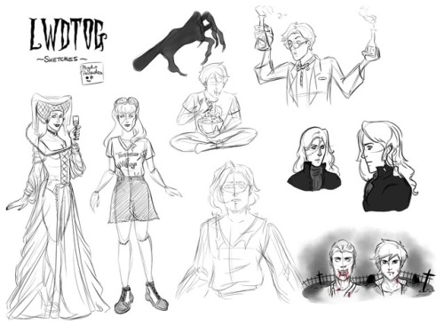 Some sketches of our little monsters ⚰
