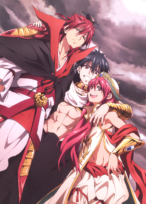 kenkanekiiii:   Kouen Ren, Judal & Kouha Ren - Magi: The Kingdom of Magic (`･ω･´)ゞ  