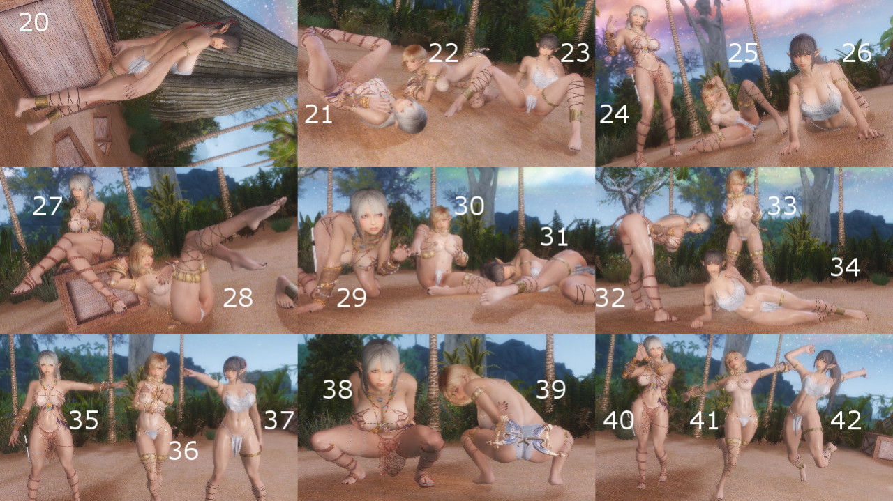GomaPeroPoses 7 + 8ポーズmod第7,8弾が完成したのでアップします～。GomaperoPose1～6に加え新規作成分GomaperoPose7と