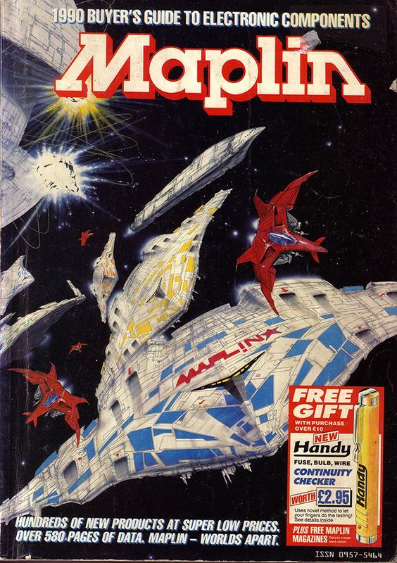 70sscifiart:Maplin catalogue covers, 1979-1990, via this Pinterest page dedicated