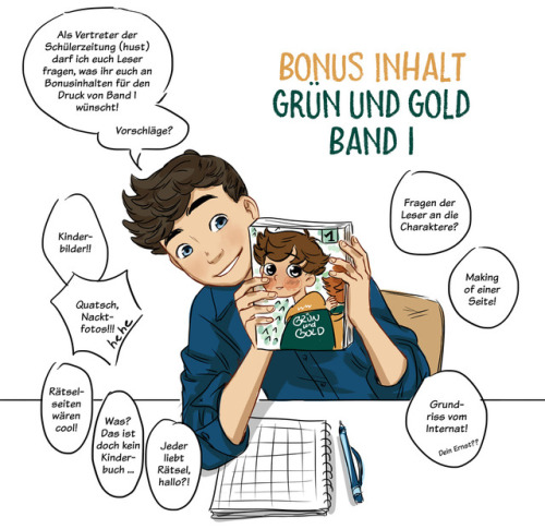 gruenundgold:Liebe Freunde und möglichen Käufer vom wunderbaren Band 1 von Grün &amp; Gold!Ich plane