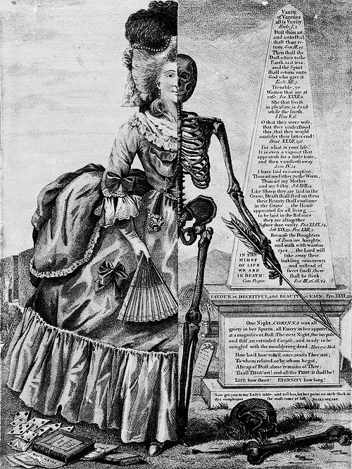  Life and Death Contrasted (c.1770) A striking image from the British engraver and