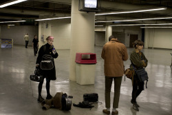 jewist:  Grimes at Olympic Stadium, Montreal 2011 during the filming of the Oblivion music video. Photo by Neal Rockwell.  