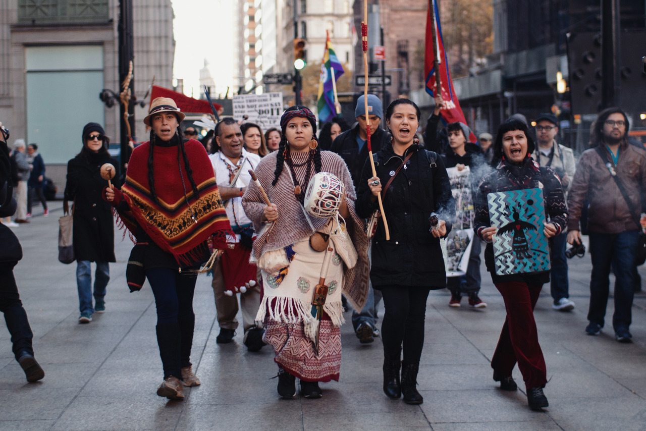 thatcupofjo: #NoDAPL // NYC Prayer March in Support of the Standing Rock Sioux Nation