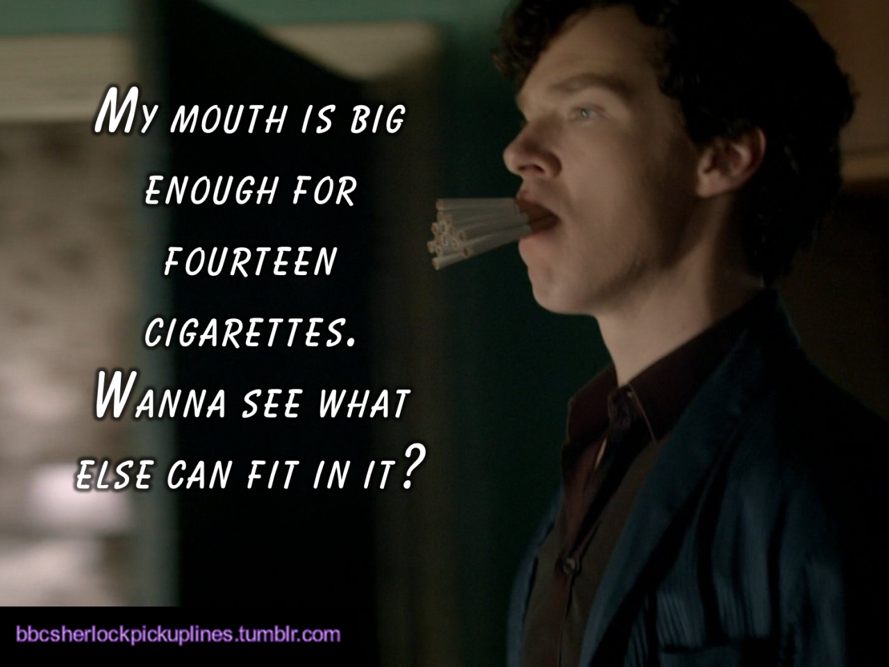 The best of The Sign of Three, from BBC Sherlock pick-up lines.