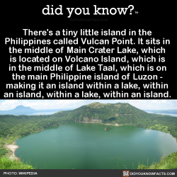 Did-You-Kno:  There’s A Tiny Little Island In The  Philippines Called Vulcan Point.
