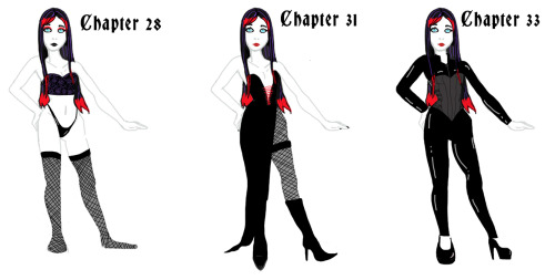juliettechaterine:All the outfits of Ebony Dark’ness Dementia Raven WaySomehow I survived doing this
