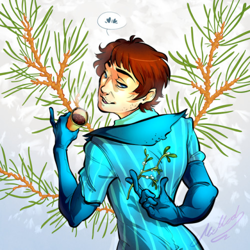 mcmoddity:Happy Thneedmas, @midd-mod! Here’s a fancy blue man who’s definitely innocent and pure in 