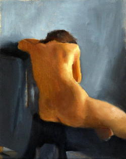 artbeautypaintings:  Nude figure - Hedva Mizrahi
