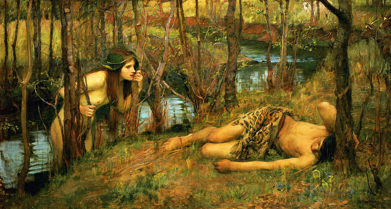 loumargi:  John William Waterhouse (1849-1917)   (Ariadne). 1898 (Echo and Narcissus).