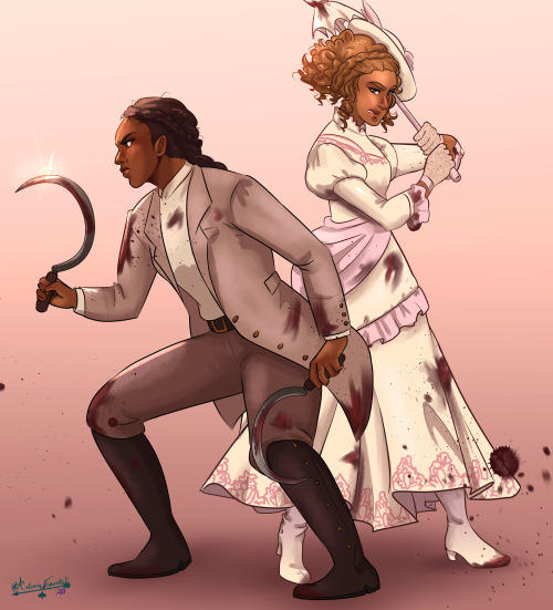 ace-artemis-fanartist: Jane and Katherine from Dread Nation.