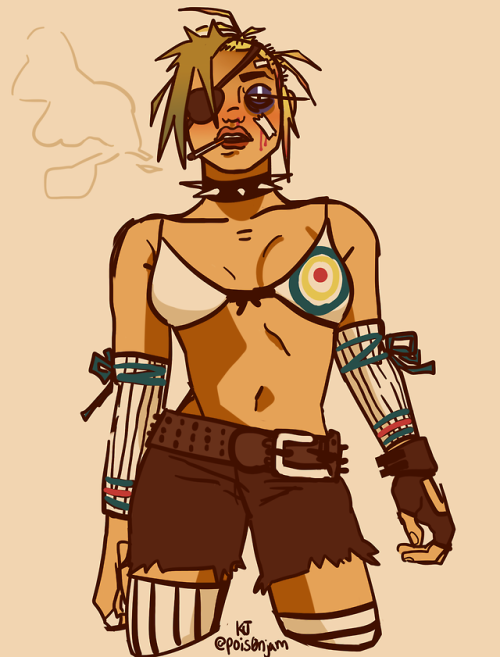 ickypatchi:Redraw of my fav Tank Girl cover by Igor-Alban Chevalier